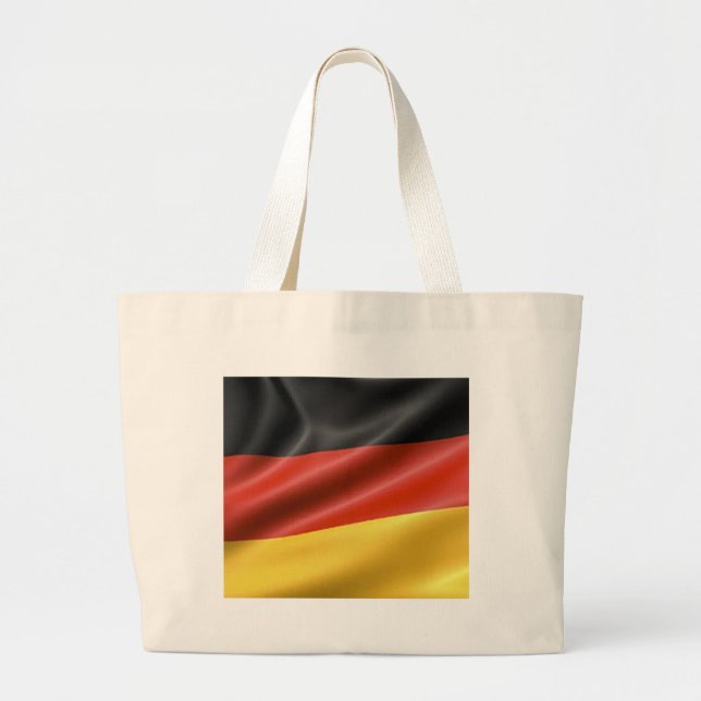 Bolsa Tote Grande Bandeira alemã (Frente)