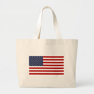 Bolsa Tote Grande Bandeira Americana