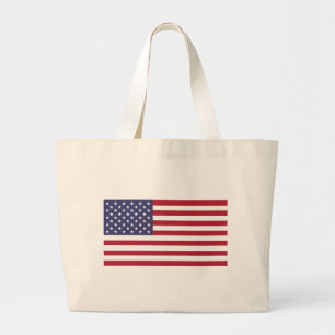 Bolsa Tote Grande Bandeira Americana