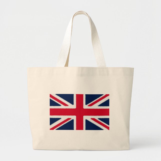 Bolsa Tote Grande Bandeira Britânica (Frente)