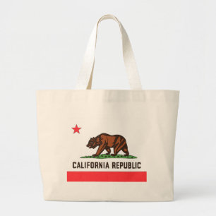 BOLSA TOTE GRANDE BANDEIRA CALIFORNIA