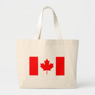 Bolsa Tote Grande Bandeira Canadiana - Souvenir do Canadá