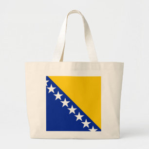 Bolsa Tote Grande Bandeira da Bósnia e Herzegovina
