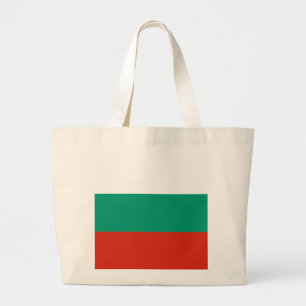 Bolsa Tote Grande Bandeira da Bulgária