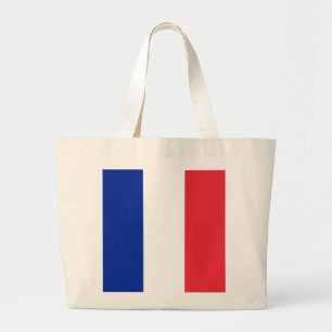 Bolsa Tote Grande Bandeira da França