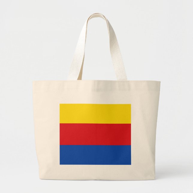Bolsa Tote Grande Bandeira da Holanda do Norte (Frente)
