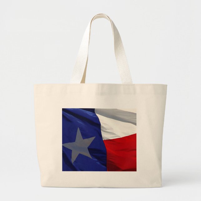 Bolsa Tote Grande Bandeira da Pop Art do Texas (Frente)
