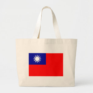 Bolsa Tote Grande Bandeira da República da China (Formosa) - 中華