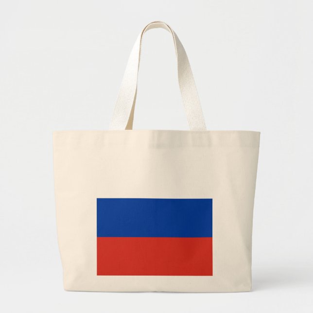 Bolsa Tote Grande Bandeira da Rússia (Frente)