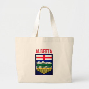 Bolsa Tote Grande Bandeira de Alberta - CANADÁ