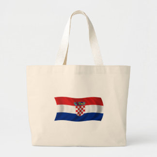Bolsa Tote Grande Bandeira de Croatia