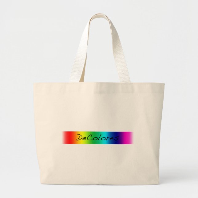 Bolsa Tote Grande Bandeira de DeColores (Frente)