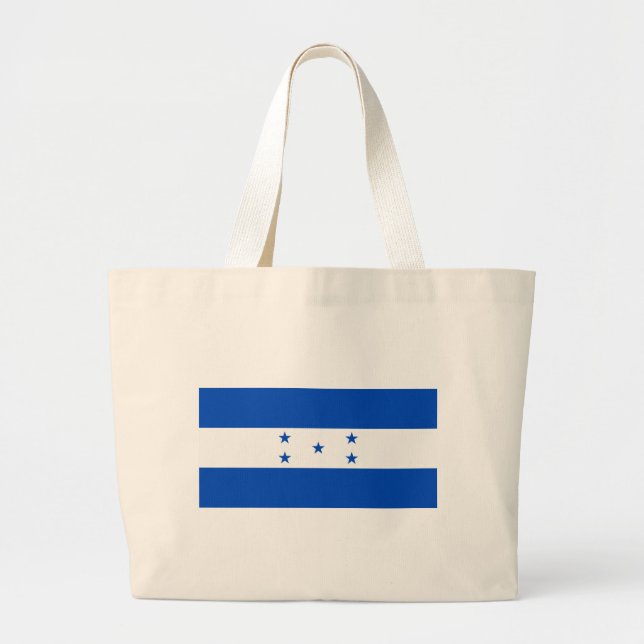Bolsa Tote Grande Bandeira de Honduras (Frente)