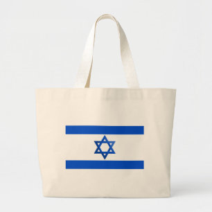 Bolsa Tote Grande Bandeira de Israel