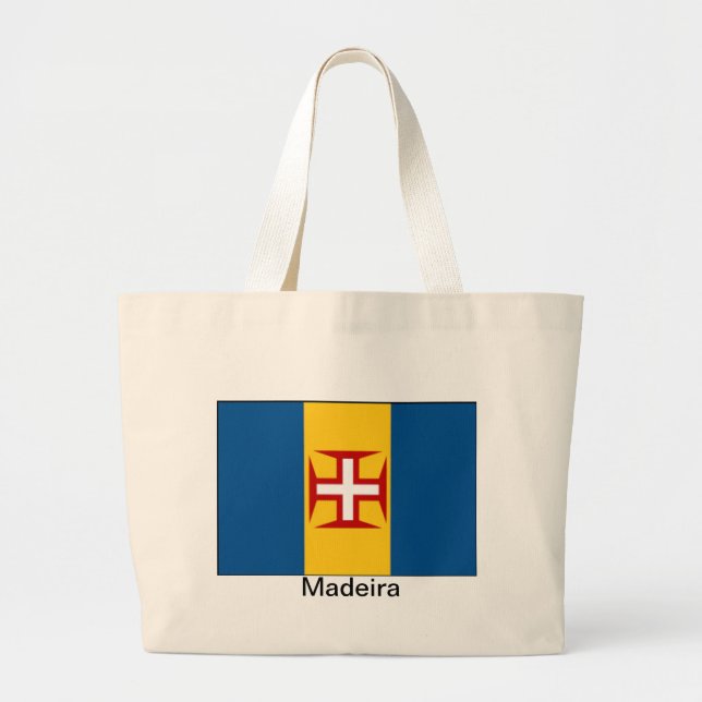 Bolsa Tote Grande Bandeira de Madeira (Frente)