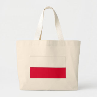 Bolsa Tote Grande Bandeira de Polônia