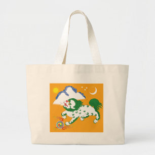 Bolsa Tote Grande Bandeira de Tibet (1920-1925)