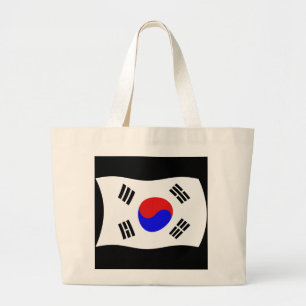 Bolsa Tote Grande Bandeira de Tote da Coreia do Sul