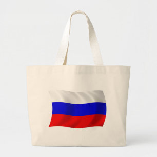 Bolsa Tote Grande Bandeira de Tote da Rússia