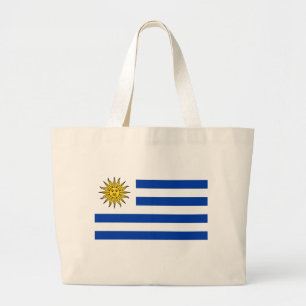 Bolsa Tote Grande Bandeira de Uruguai