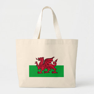Bolsa Tote Grande Bandeira de Wales