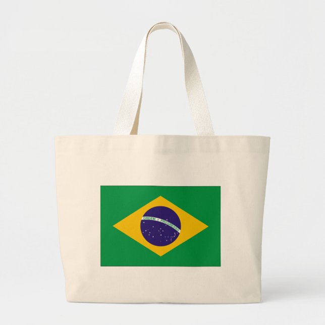 Bolsa Tote Grande Bandeira do Brasil (Frente)
