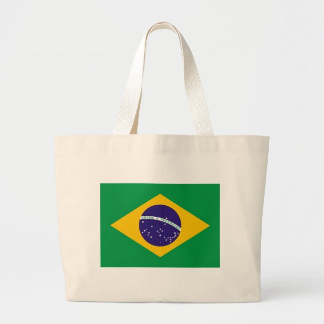 Bolsa Tote Grande Bandeira do Brasil (Frente)