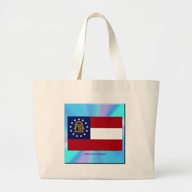 Bolsa Tote Grande Bandeira do Estado da Geórgia (Frente)