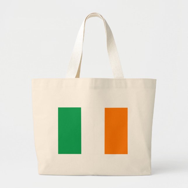 Bolsa Tote Grande Bandeira do Jumbo Tote Bag da Irlanda (Frente)
