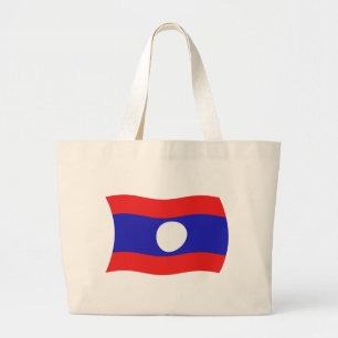 Bolsa Tote Grande Bandeira do Laos