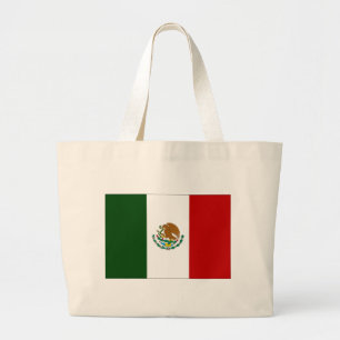 Bolsa Tote Grande Bandeira do México