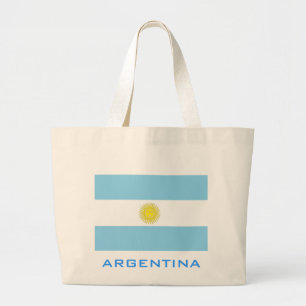Bolsa Tote Grande Bandeira do saco de Argentina