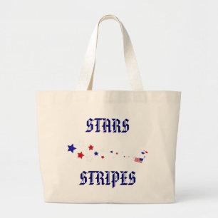 Bolsa Tote Grande Bandeira dos Estados Unidos Parachuter