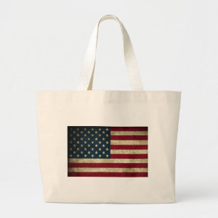Bolsa Tote Grande Bandeira dos EUA