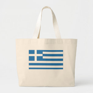 Bolsa Tote Grande Bandeira grega, Bandeira da Grécia