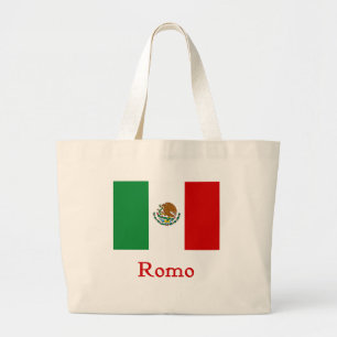 Bolsa Tote Grande Bandeira mexicana de Romo