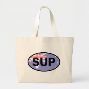 Bolsa Tote Grande Bandeira Standup de Paddleboard Austrália