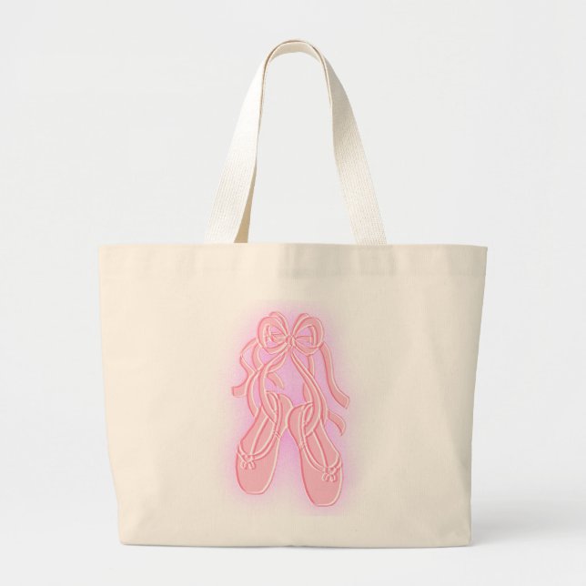 Bolsa Tote Grande Bandeja da ferramenta do Calçado balé (Frente)