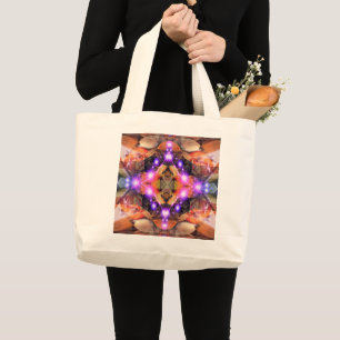 Bolsa Tote Grande Bandeja de ferramentas grande abstrato Star