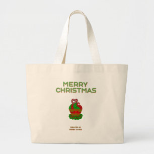 Bolsa Tote Grande Bandeja de ferramentas jumbo do Cupcake de Natal