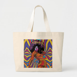 Bolsa Tote Grande Bandeja de Tota Retroativa do Groovy