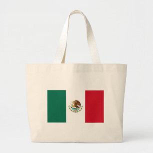 Bolsa Tote Grande Bandera do México - Bandeira do México - Bandeira 