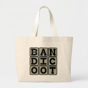 Bolsa Tote Grande Bandicoot, Marsupial Omnivore