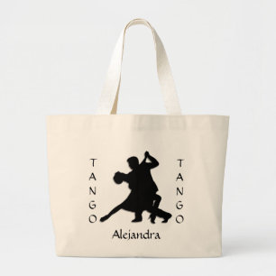 Bolsa Tote Grande Banheira de Tote de Dança Tango Personalizada