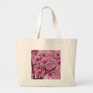 Bolsa Tote Grande Banho de cereja rosa japonês
