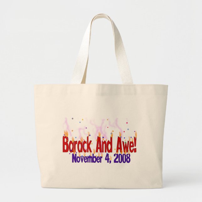 Bolsa Tote Grande Barack e incrédulo (Frente)