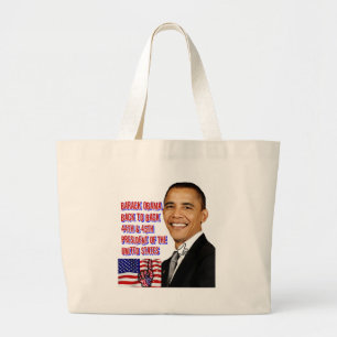 Bolsa Tote Grande Barack Obama, De Volta Para Trás_