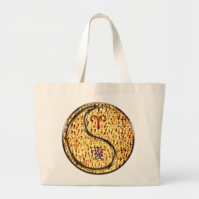 Bolsa Tote Grande Barcos Aries e Bombeiros (Frente)