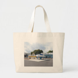 Bolsa Tote Grande Barcos Em Terra
