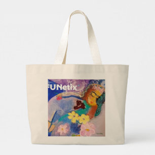 Bolsa Tote Grande Barra de ferramentas de algodão personalizado gra